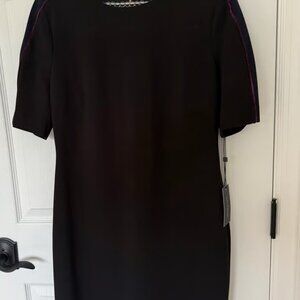Tommy Hilfiger Short Sleeve Black Dress NWT Size 12